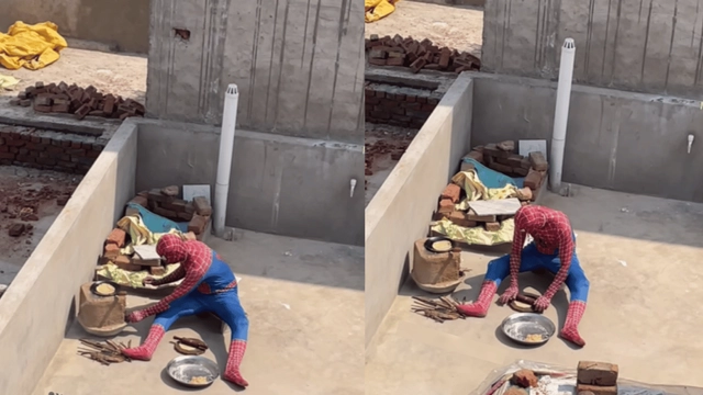 desi-spiderman-makes-rotis-on-rooftop-internet-calls-it-spiderman-no-one-home-viral-video